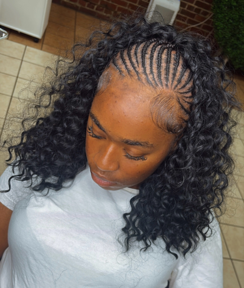 Front Braids+quickweave