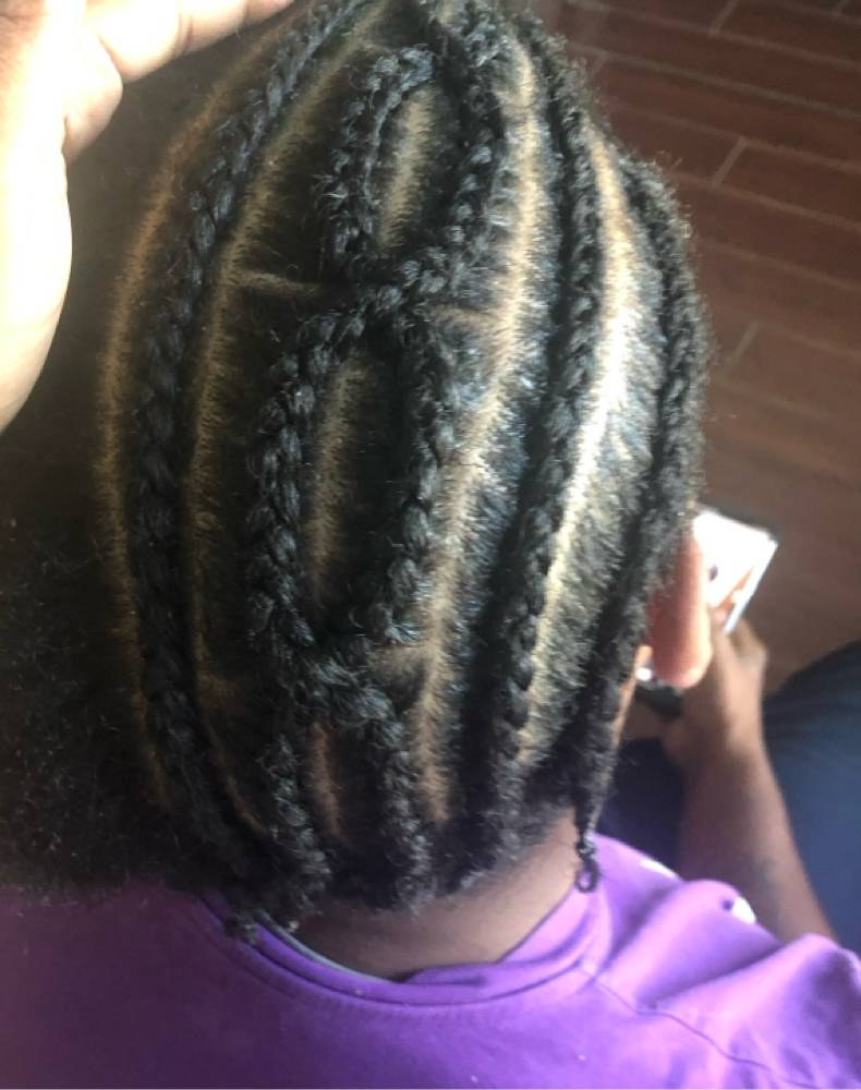 Braids- Traditional Cornrows at Twisted with Elegance in columbus, OH