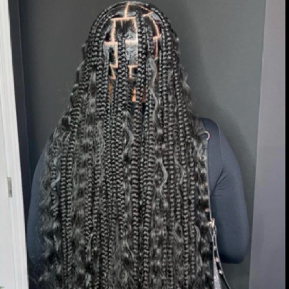 Large Knotless Boho Braid at Mimistylx LLC in North Lauderdale, FL