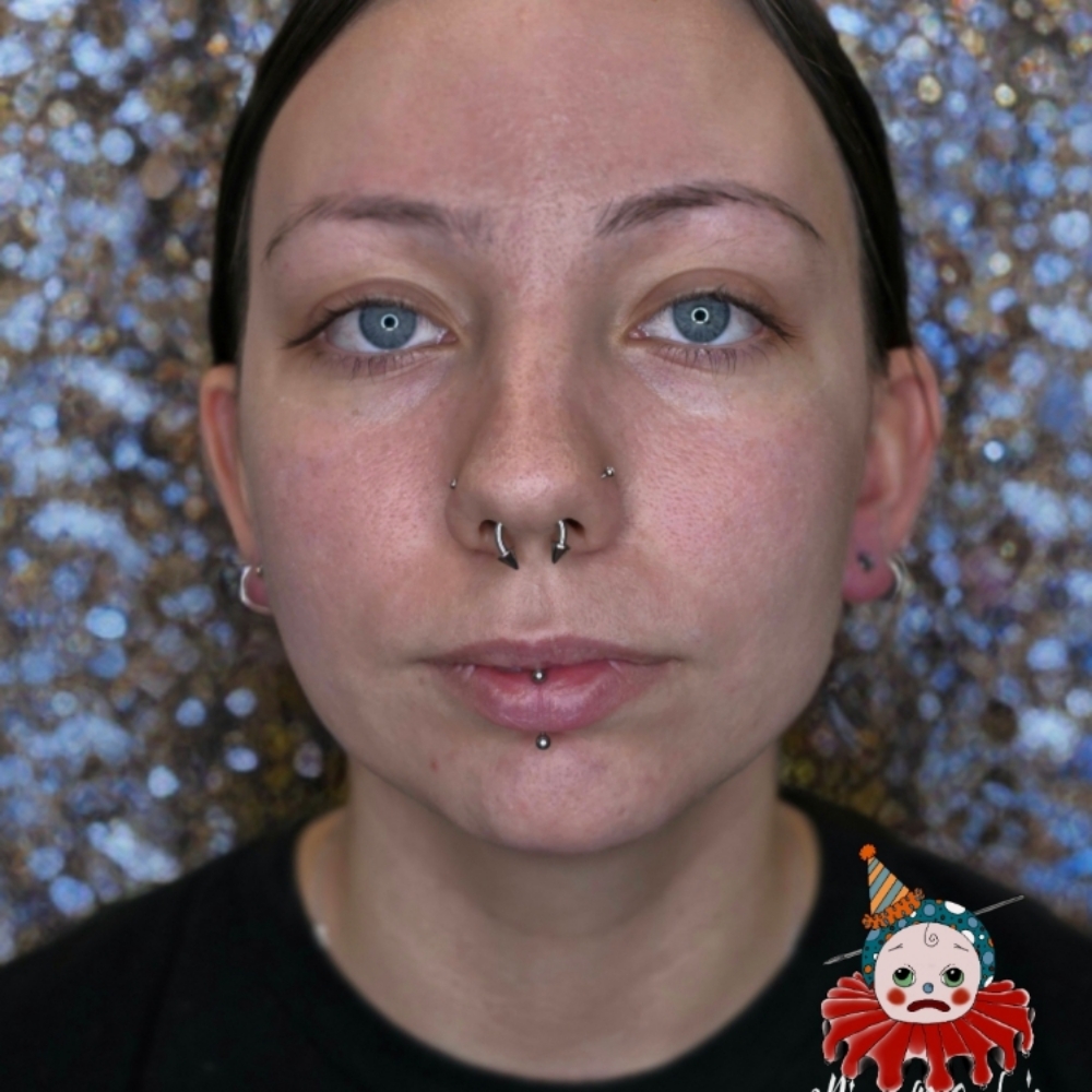 Vertical Labret/Angel Fang (Single) at Ethereal Adornments Pierced By Cambria in Murrieta, CA