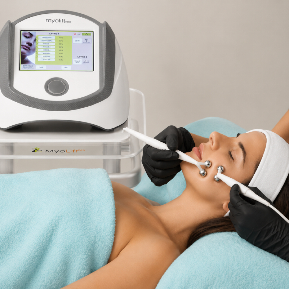Microcurrent & RF Lifting Facial at Diamond shine skin lounge in Plano, TX