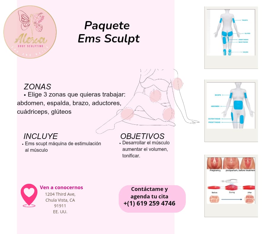 EMS Sculpt – Estimulación Muscular at Alexa spa body sculpting in Chula Vista, CA