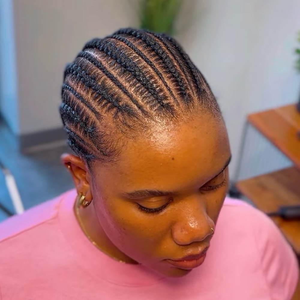 Basic Stitch (8-10 Braids) at Tarionna beauty in Greenville, SC