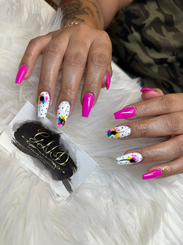 Fill in with gel polish