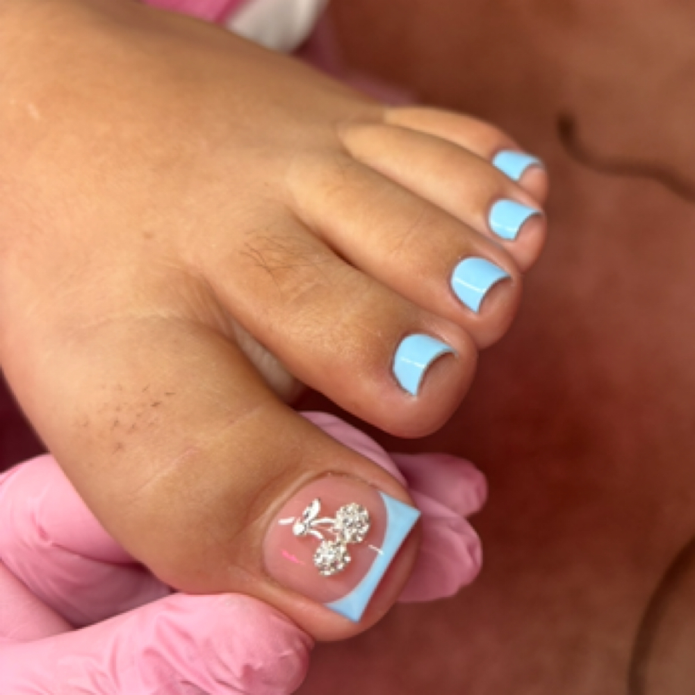 Pedicure + Acrylic On Big Toes at So Esthetics in Tucson, AZ