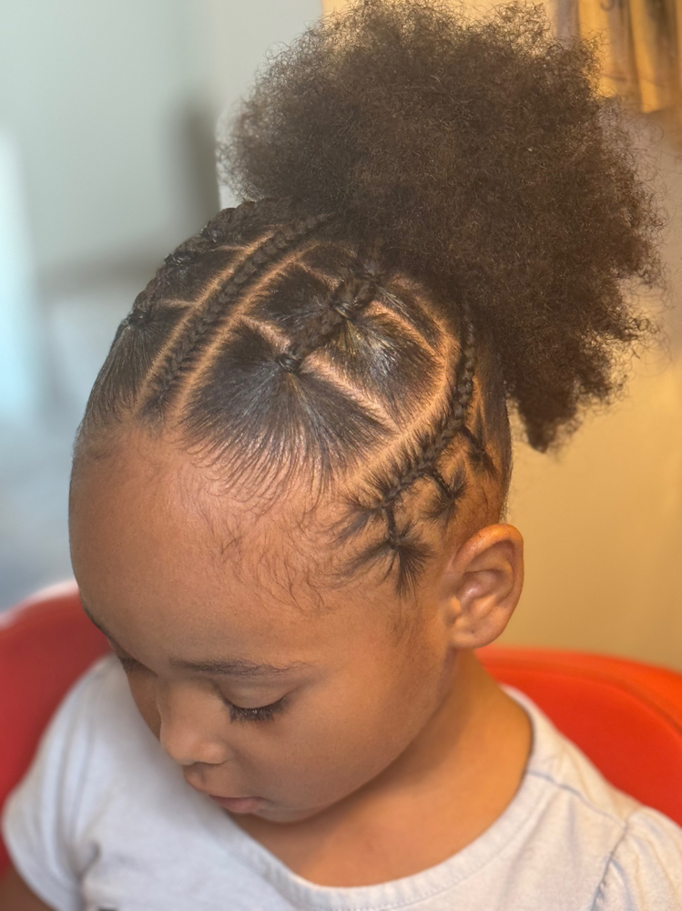 Kids Front Braided Only No Weave