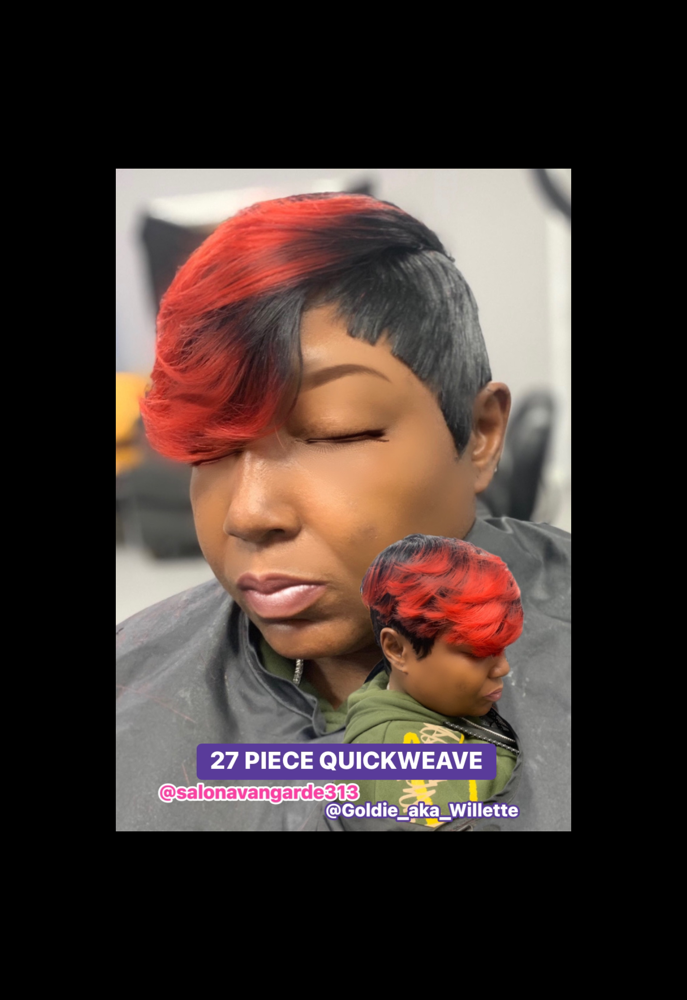 27 Piece (cut/ light flat iron) at Salon Avangarde313 in Oak Park, MI