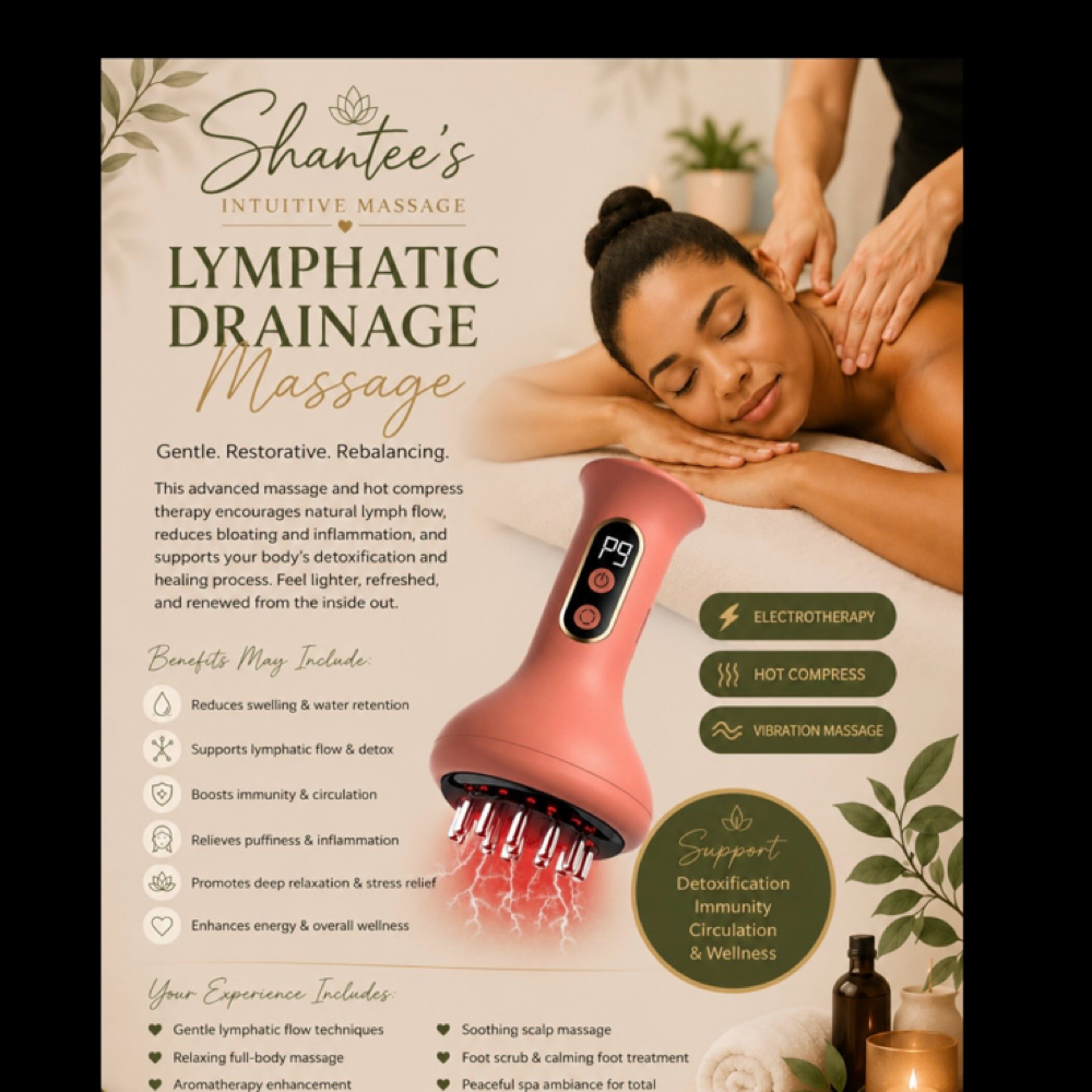 Lymphatic Drainage at Shantee’s Intuitive Massage in Palm Springs, CA