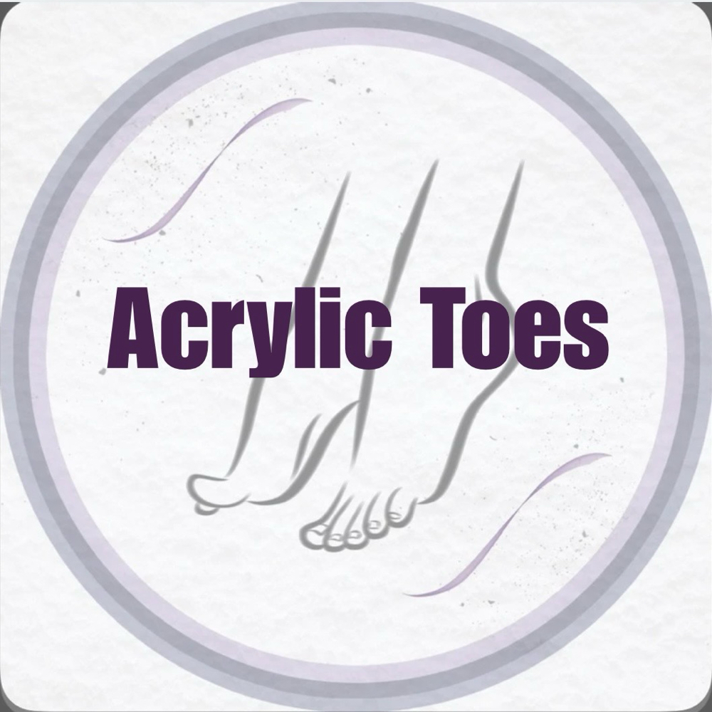Acrylic On Big Toe ( French Tip )