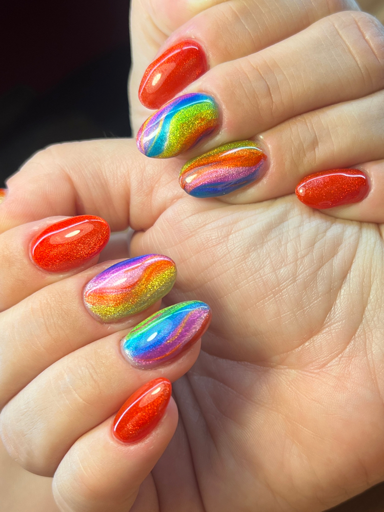 Builder Gel with Cateye Or Chrome at Nail Palace NYC in New York, NY