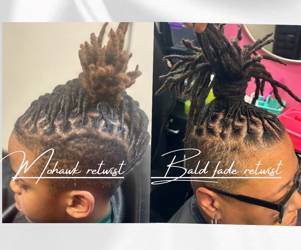 Child Retwist (mohawk/ Bald Fade)