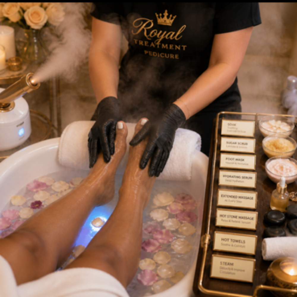 Royal Treatment Pedicure at Kings & Queens Nails & Spa LLC in Sandusky, OH