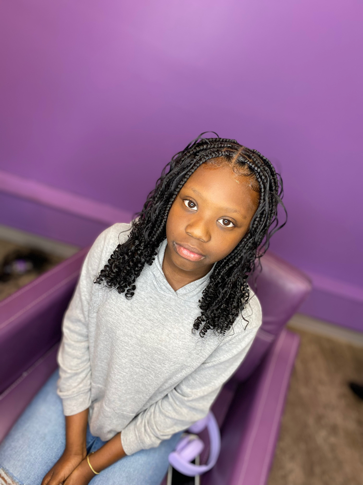 Kids Smedium knotless /boxbraids bo