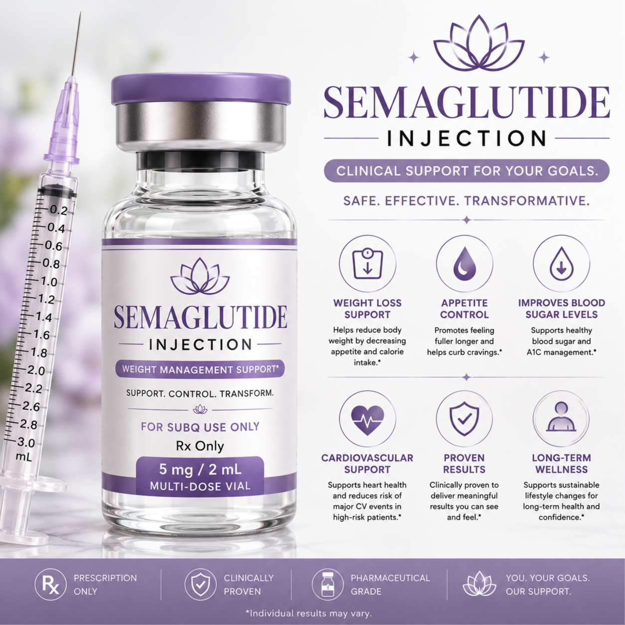 Weekly Semaglutide Injection 💗 at Precision Total Health & Wellness Clinic in Plant City, FL