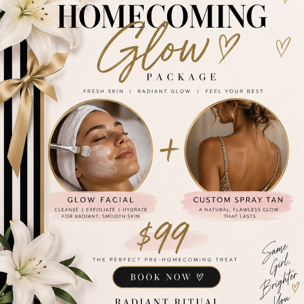 Homecoming Glow Package at Radiant Ritual Skin-Wax-Wellness LLC in Temecula, CA