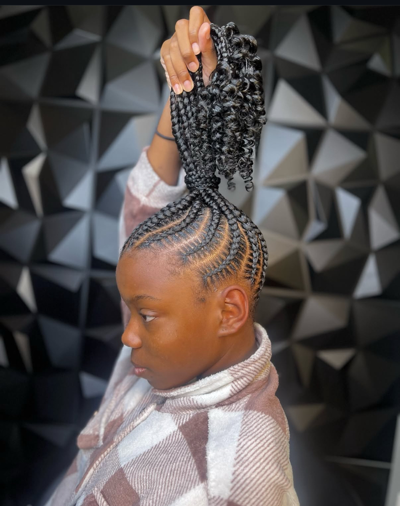 Kids Stitch Ponytail at Sit With Cham in Charlotte, NC