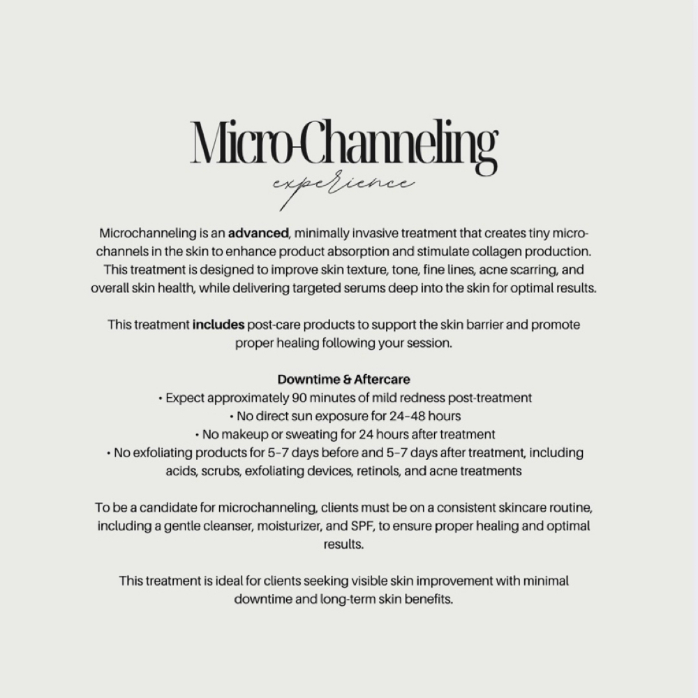 Microchanneling Facial
