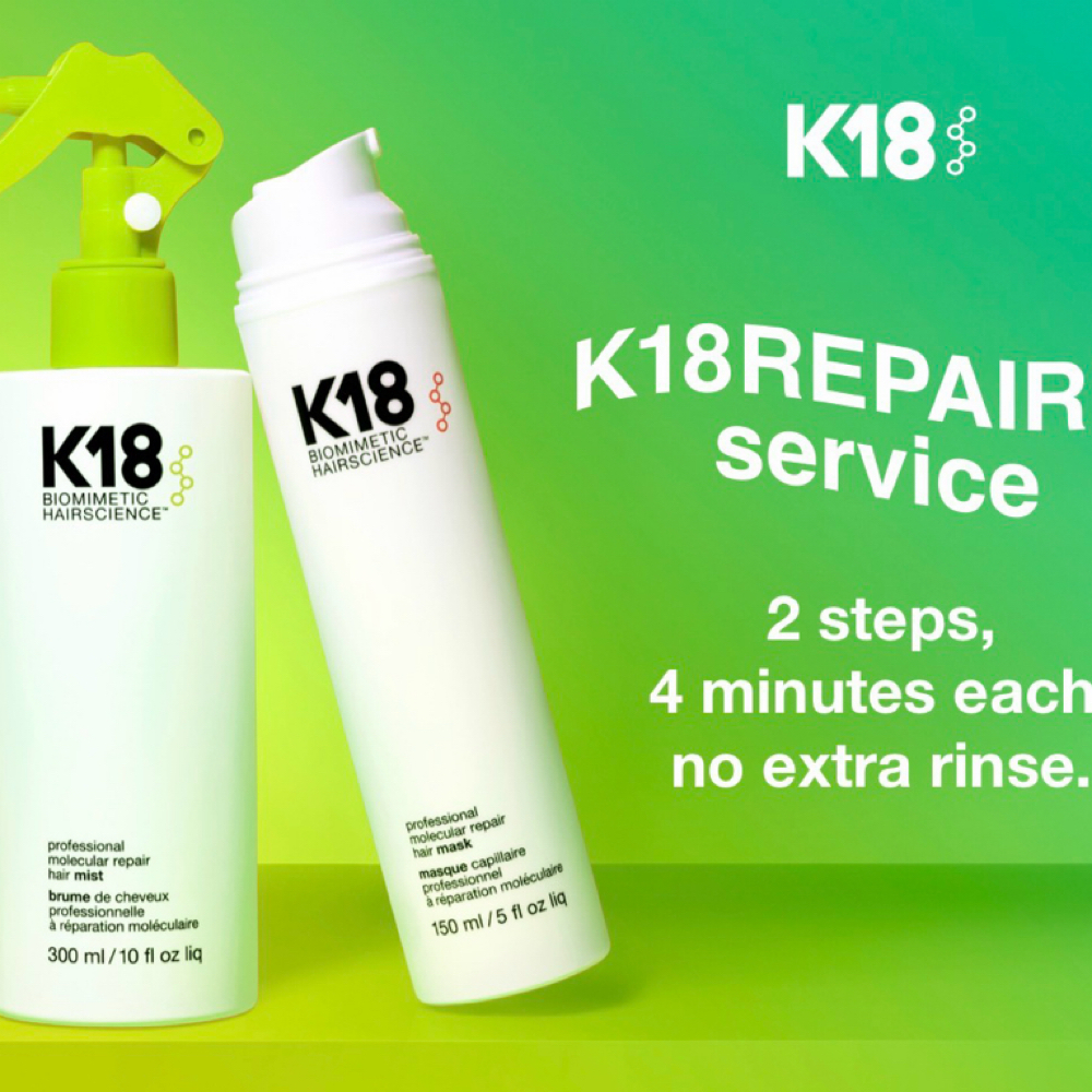 K18 Treatment & Blowout Service at Elevation Beauty Studio in Hamburg, PA