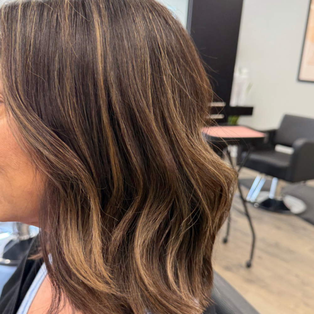 Face Frame Foil at Michelle  Yacovone Hair Design in Pembroke, MA