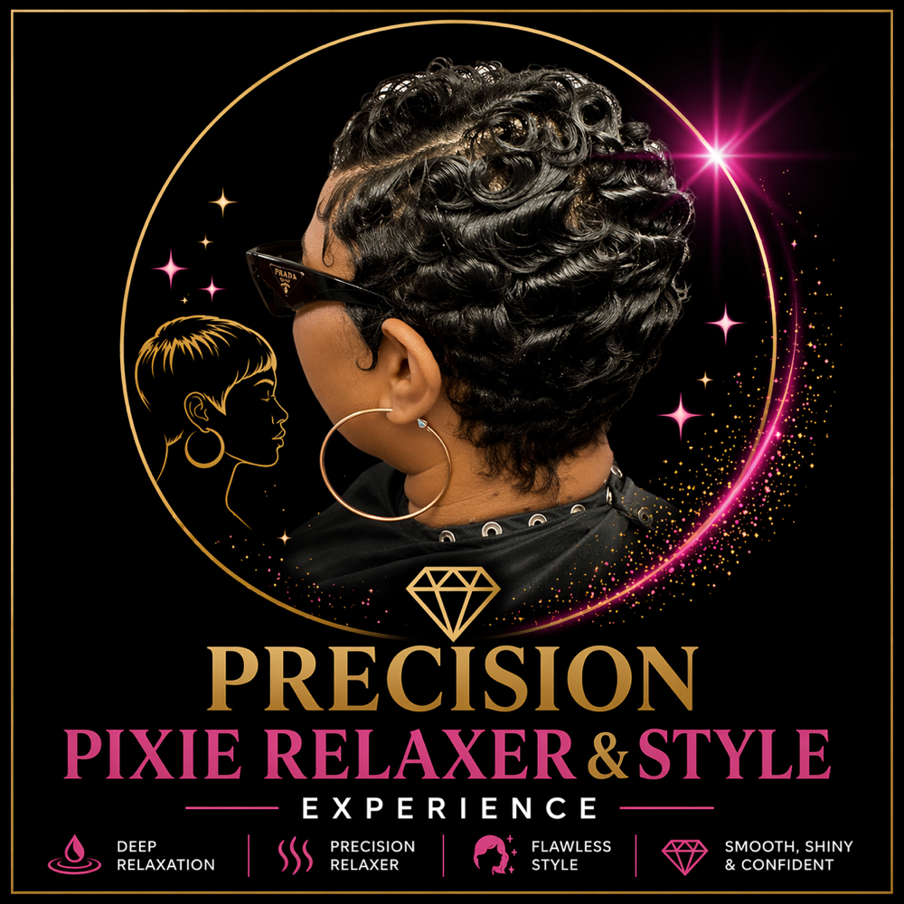 👑 Precision Pixie Relaxer & Style at Boss Savage Beauty in Muskegon Hts, MI