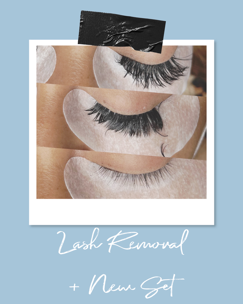 Lash Removal + New Set  (Add On)