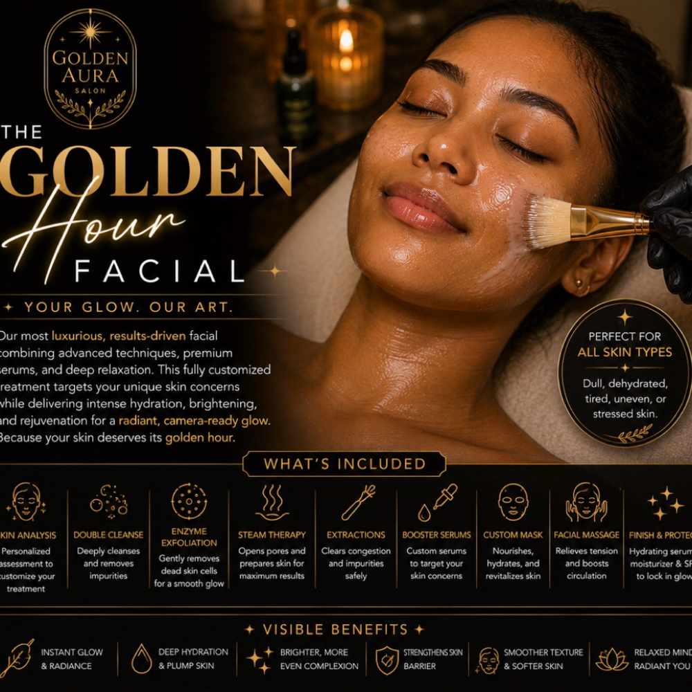 The Golden Hour Facial at Golden Aura Salon in Concord, CA