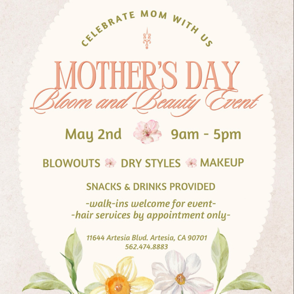 Mother’s Day Luxe Blowdry💐 at Chic Culture Salon in Artesia, CA