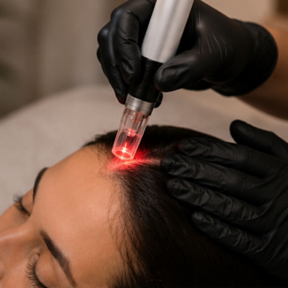 Scalp Microneedling + Laser Therapy at The Lash Box / Skin + Sol in Norwalk, CT
