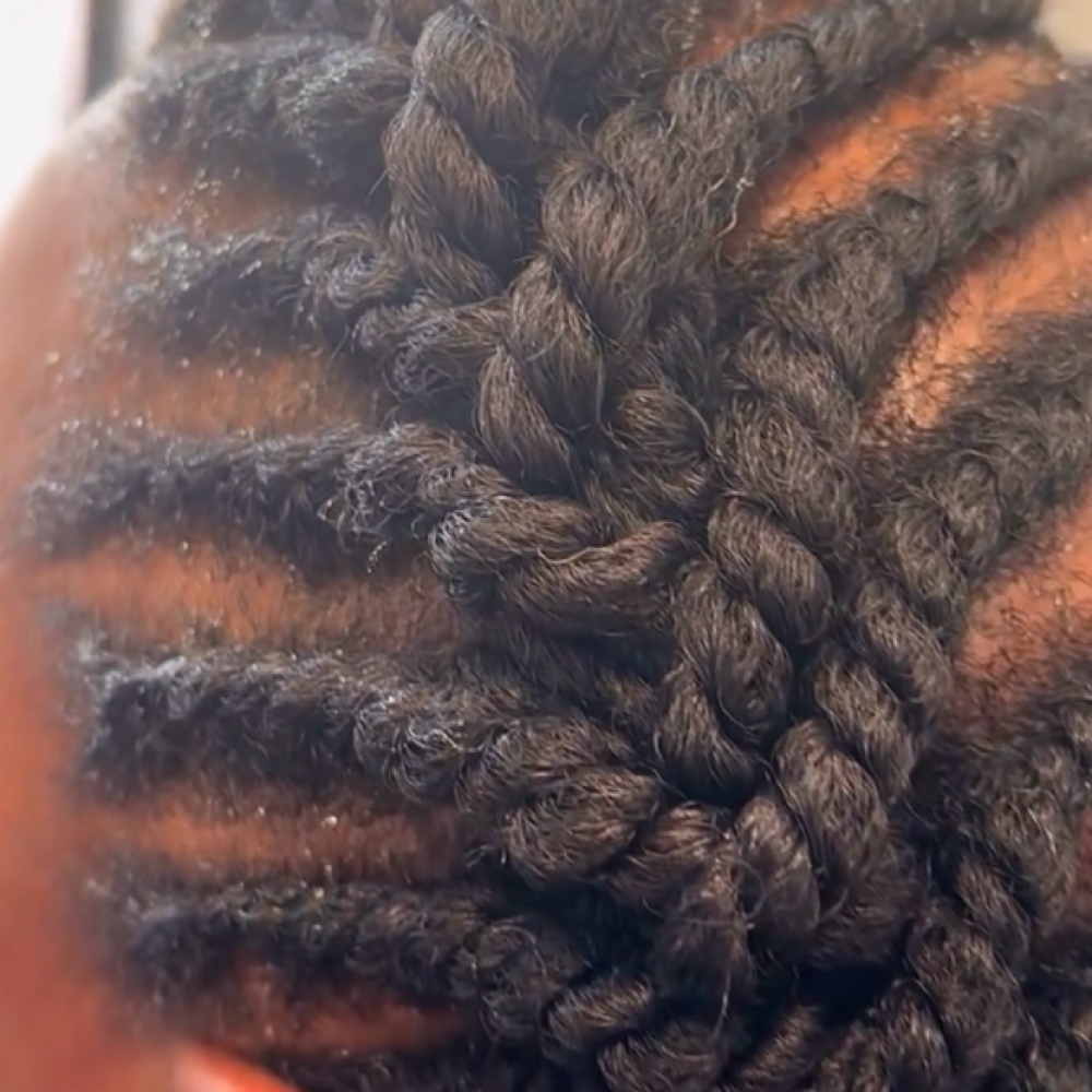 Flat-Twist/ Flat-twist Updo at Tarionna beauty in Greenville, SC