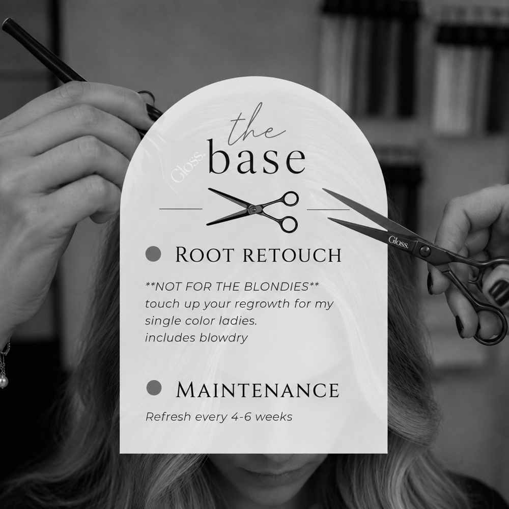 rootRetouch +  HAIRCUT at GLOSS. Beauty Lounge | Independent Professionals in Queensbury, NY