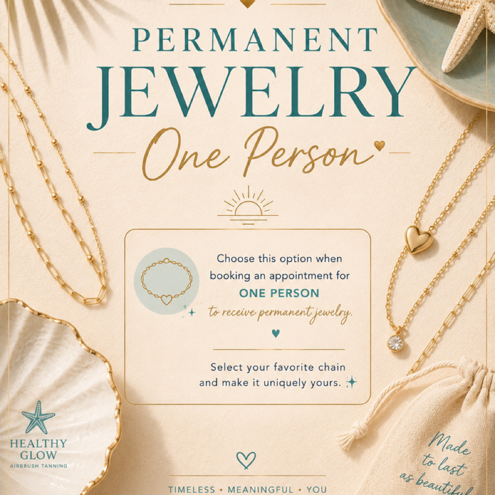 Permanent Jewelry For 1 at Healthy Glow Airbrush Tanning Jensen Beach in Jensen Beach Florida, FL