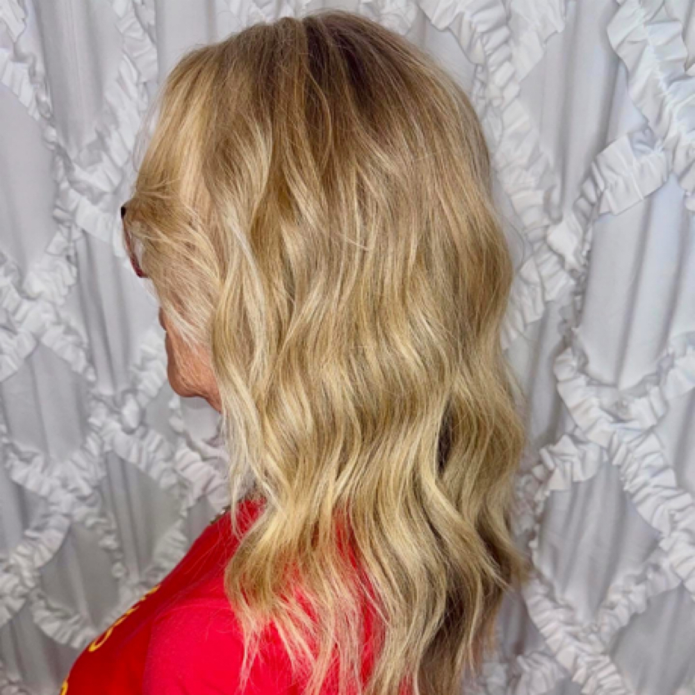 Partial Foil/Balayage & Toner at Hair Designs by Jessica in Cary, NC