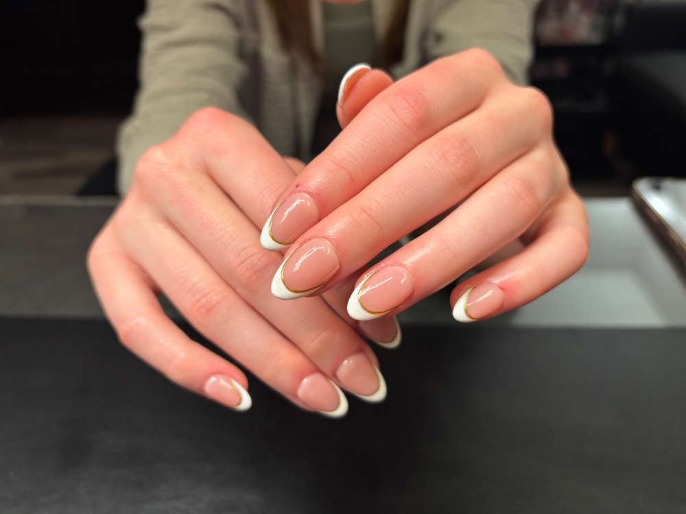 French OR Chrome On All 10 Nails