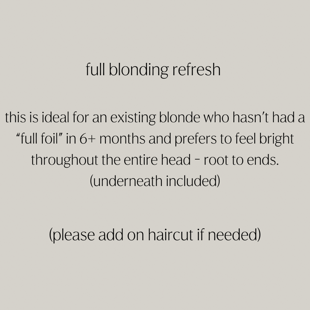 Full Blonding Refresh at lc blonding co. in Washington Township, MI