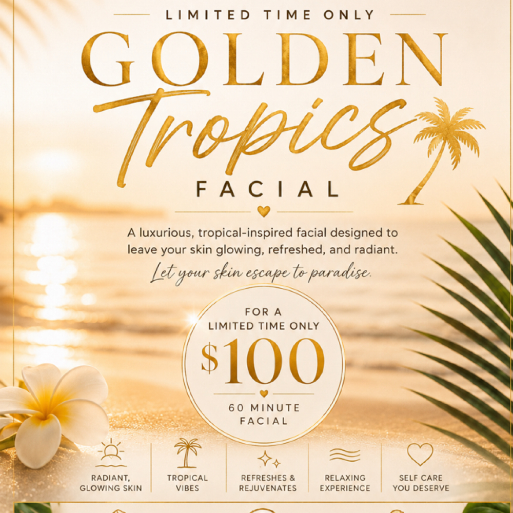 Golden Tropics Facial at BK Skin & Brow Co. in Saint Charles, IL