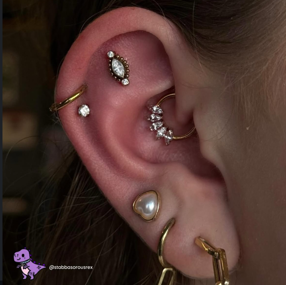 Ear Curation (3 piercings)