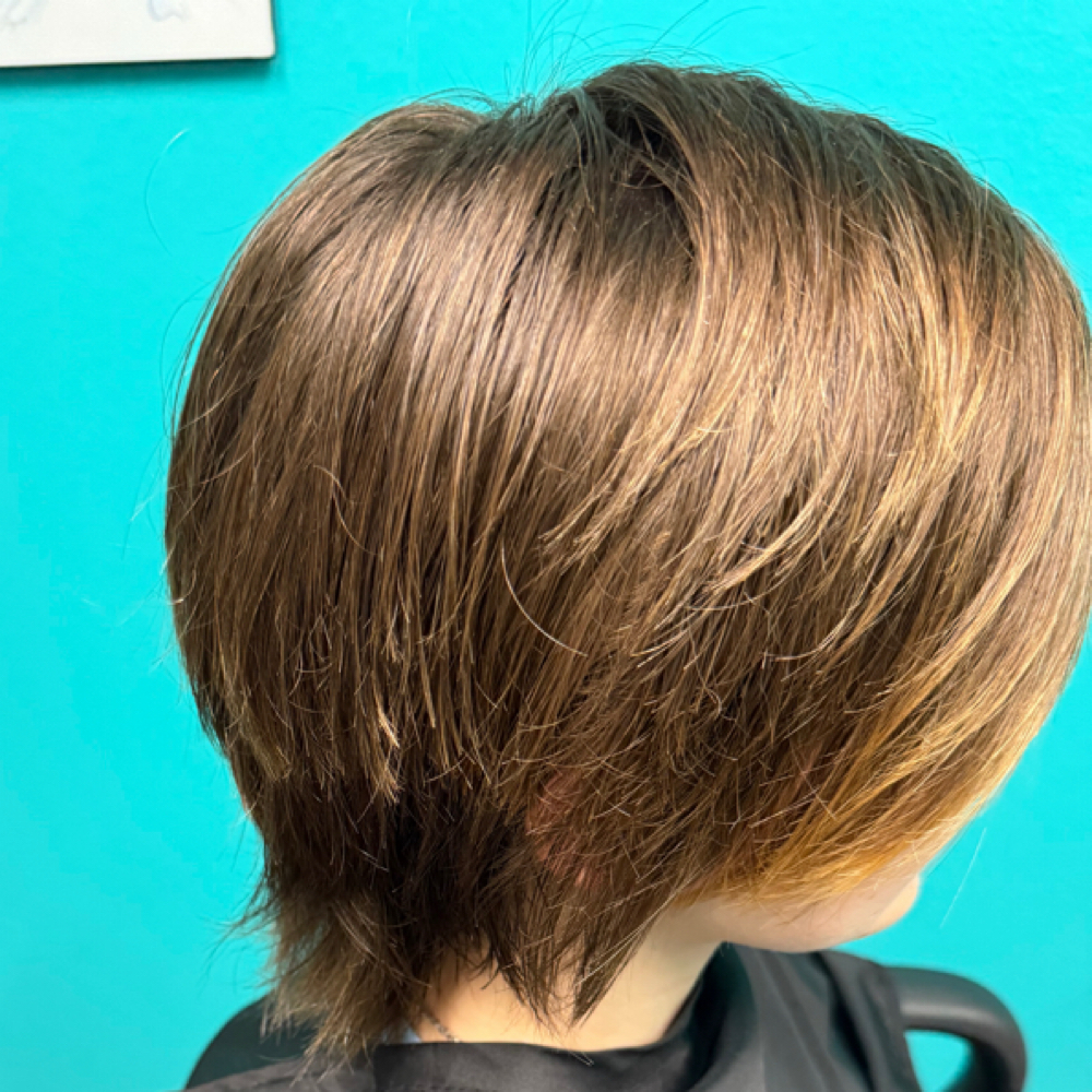 Short Haircut at Out There Hair in Auburn, CA