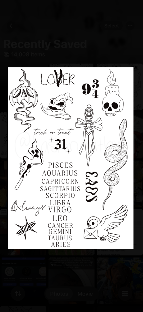 October Flash Tattoos