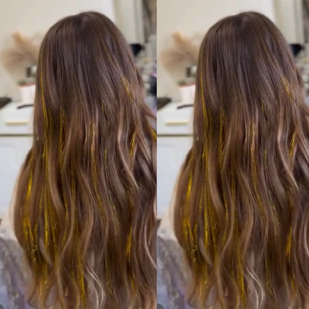 Tinsels at S.H.E.O Salon in Pleasanton, CA