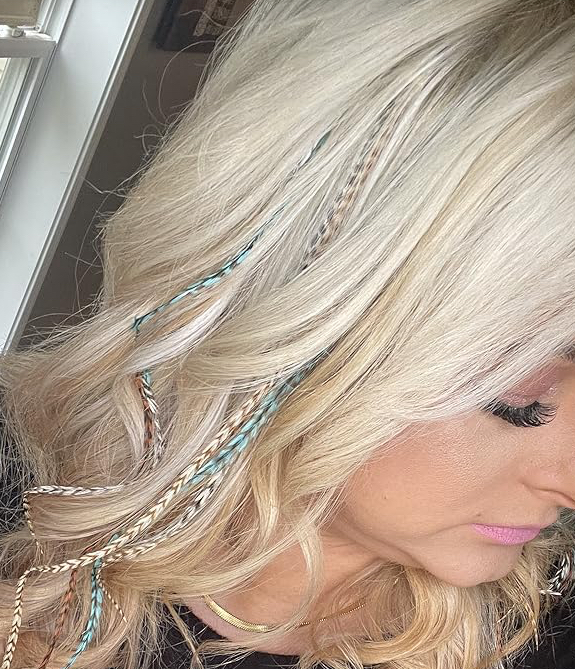 Feather Hair Extensions at Beauty By Haylie in Hillsboro, OR