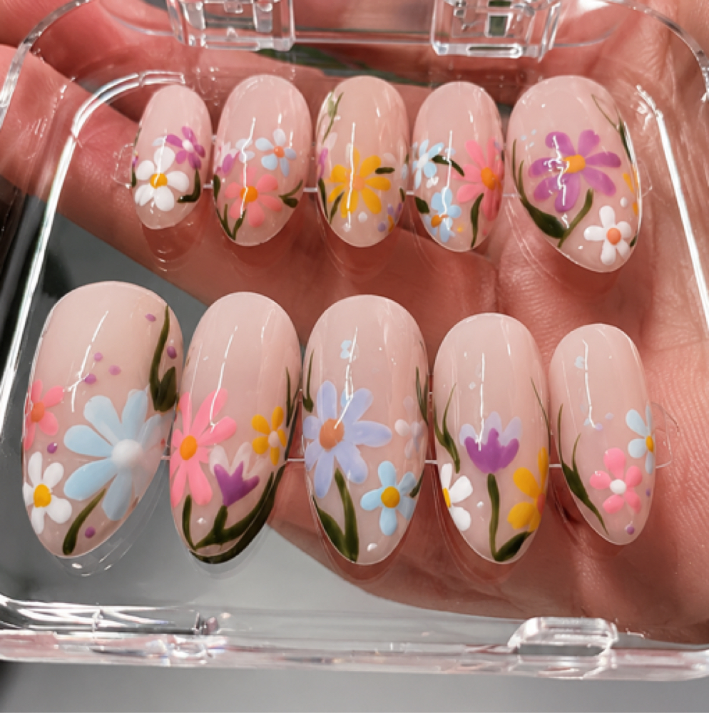 Custom Press-on Nail Extensions at Tiptoe with Jessie in Lynden, WA