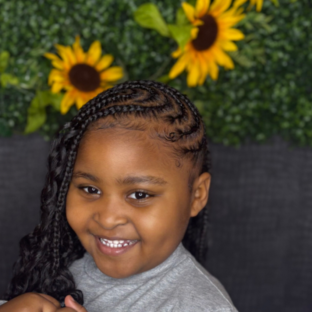 Kids Braid Style (Hair Added) at Glammed By Lexx in Hickory, NC
