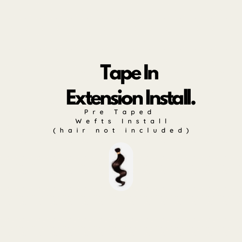 Tape In Extensions Install