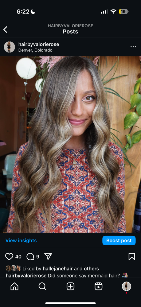 Extensions Blow Out + Style at Hair by Valorie Rose in Denver, CO