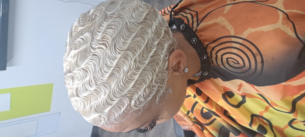Finger waves (Relaxer Required)
