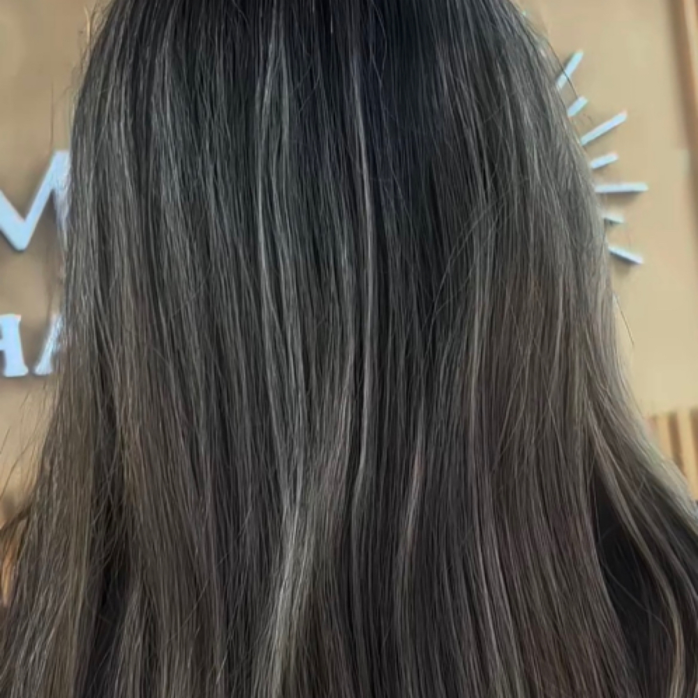 Grey Blending at hairbypaiss in Amarillo, TX