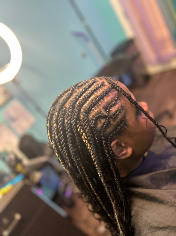 Tribal Braids at Thahairtherapist in Houston, TX