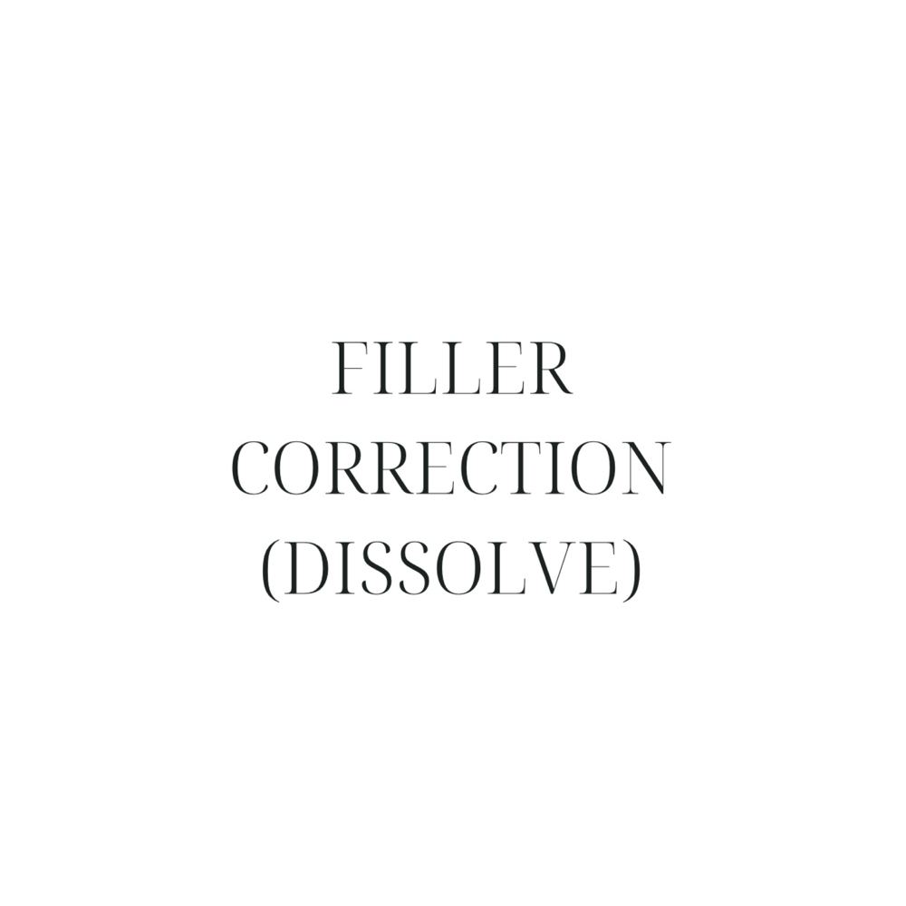 Filler Correction (Dissolving)