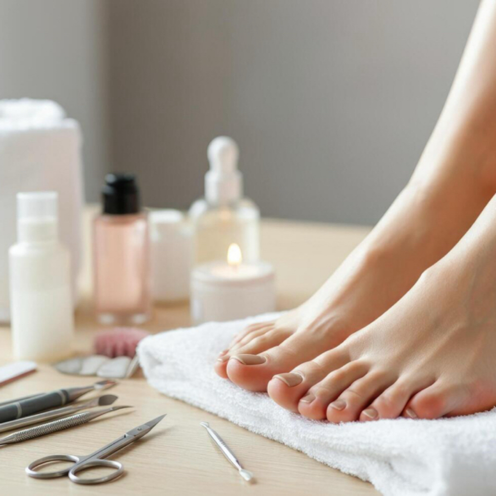 Russian Gel Pedicure at Nails by SierraO in Tempe, AZ