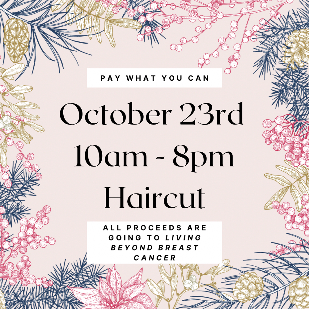 Pay What You Can Event | Oct. 23rd at Soleil Blanc Salon in Pittsburgh, PA